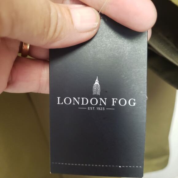 NWT London Fog ladies olive green button up trench coat jacket size small - Picture 10 of 12